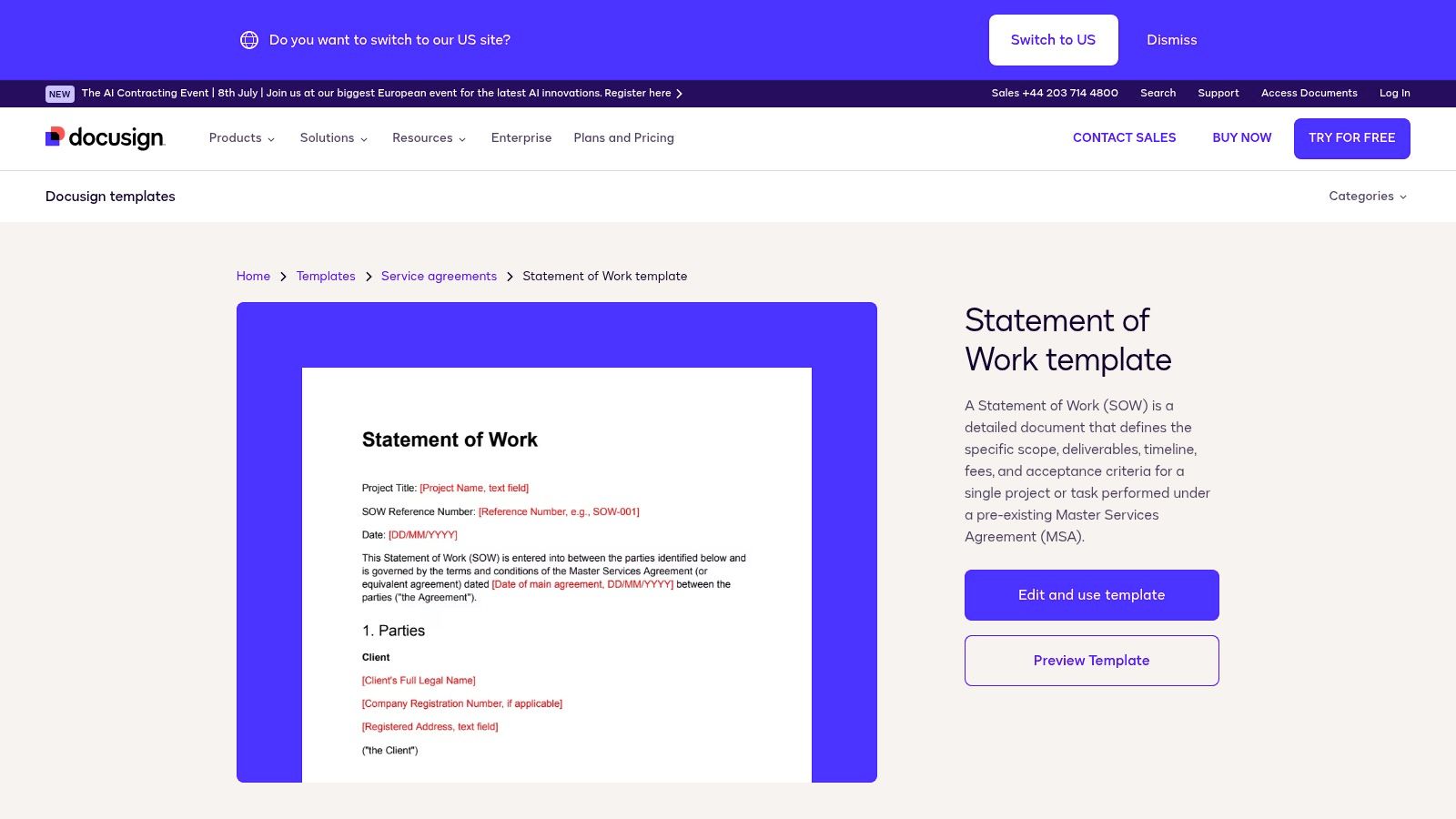 Portant, Free SOW Template (Google Docs + Word)